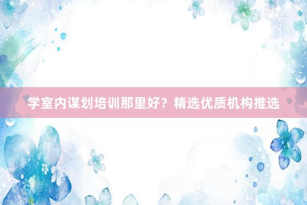 学室内谋划培训那里好？精选优质机构推选